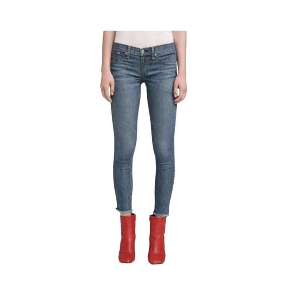 Rag & Bone Ankle Skinny Jean in Lucky Rouge Size 26